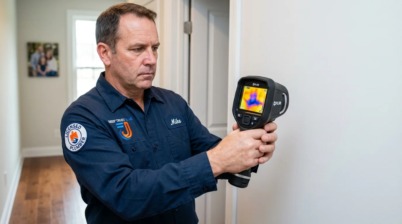 Thermal imaging leak detection by Johns Plumbing LLC in Pawhuska